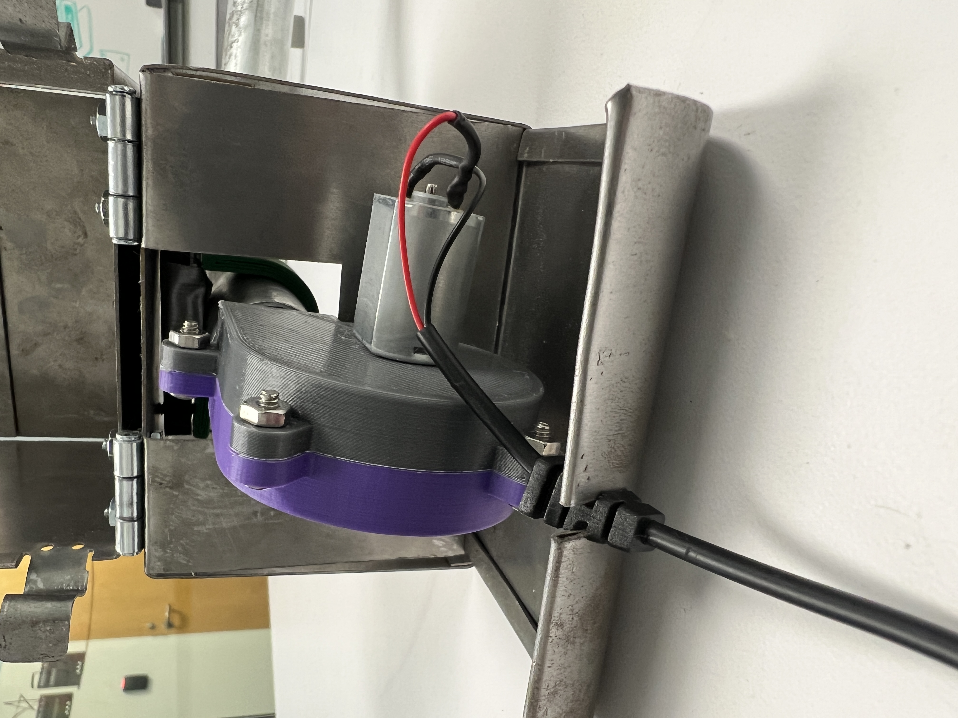 Plastic fan casing inside metal fan housing