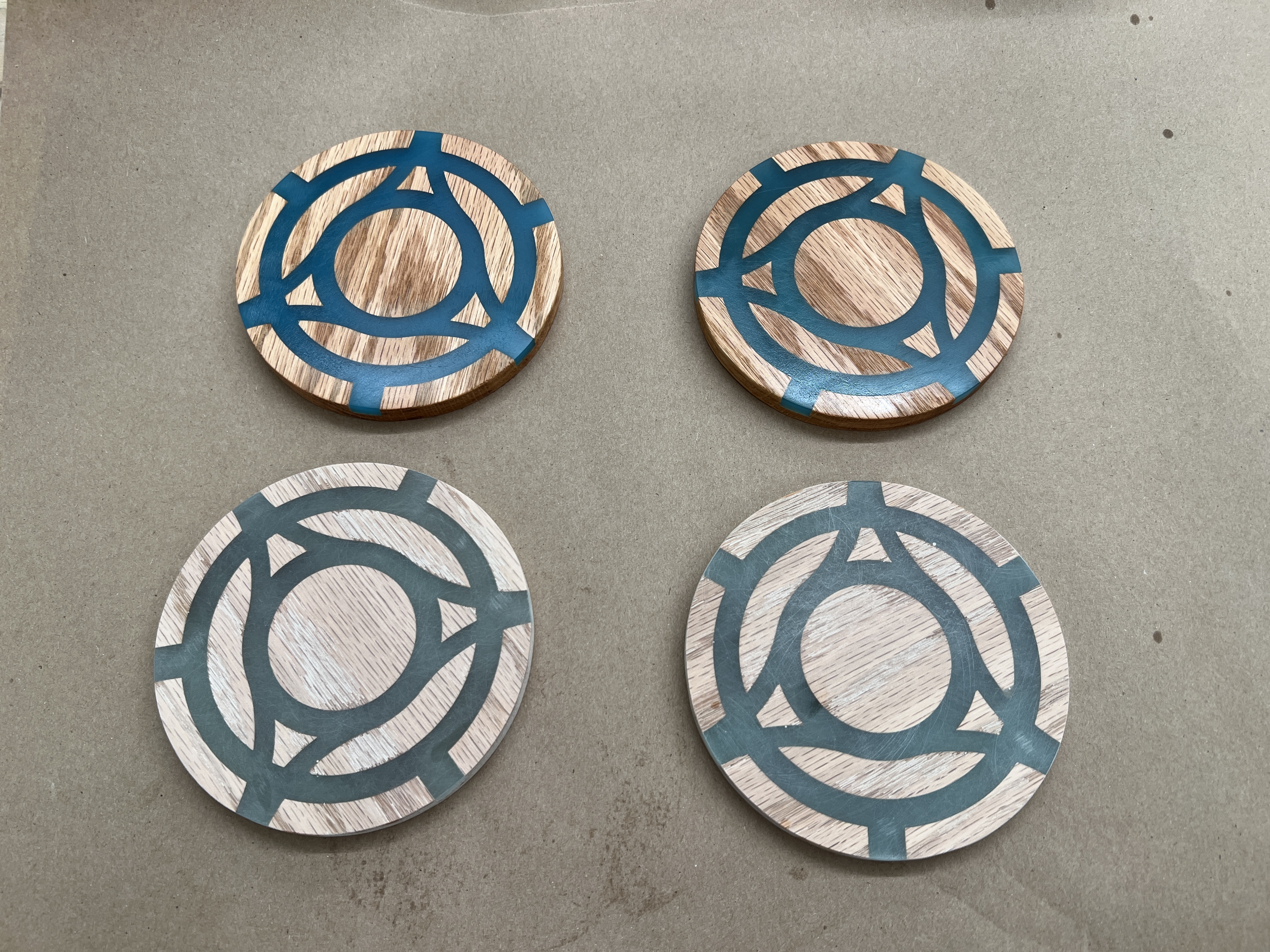 Cleaning and polishing coasters
